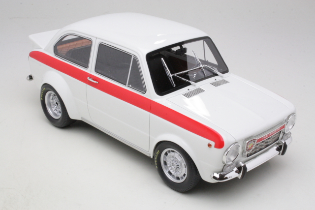 Fiat Abarth 1600 O.T. 1964, valkoinen "Test Version" - Sulje napsauttamalla kuva