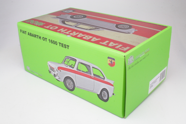 Fiat Abarth 1600 O.T. 1964, white "Test Version" - Click Image to Close