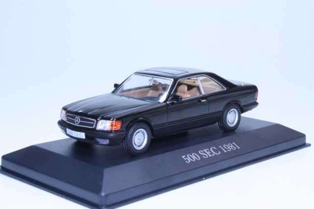 Mercedes 500SEC 1981, musta