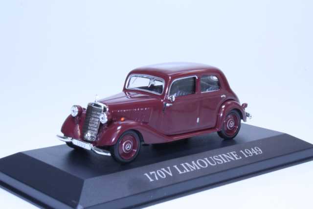 Mercedes 170V Limousine (w136) 1949, tummanpunainen