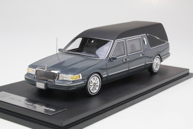 Lincoln Towncar Hearse 1997, harmaa