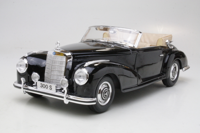 Mercedes 300S Cabrio (w188) 1955, musta - Sulje napsauttamalla kuva