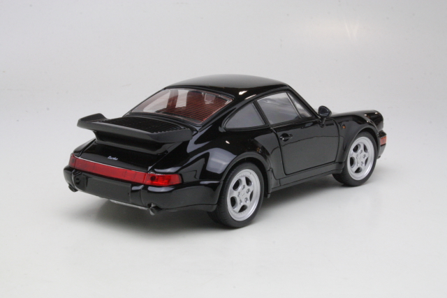 Porsche 911 (964) Turbo 1990, black - Click Image to Close