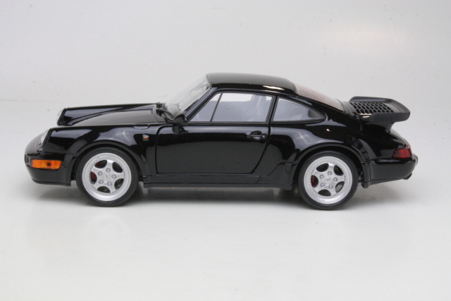 Porsche 911 (964) Turbo 1990, musta - Sulje napsauttamalla kuva