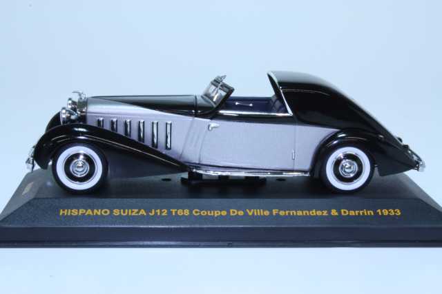 Hispano Suiza J12 T68 Coupe 1933, musta/hopea