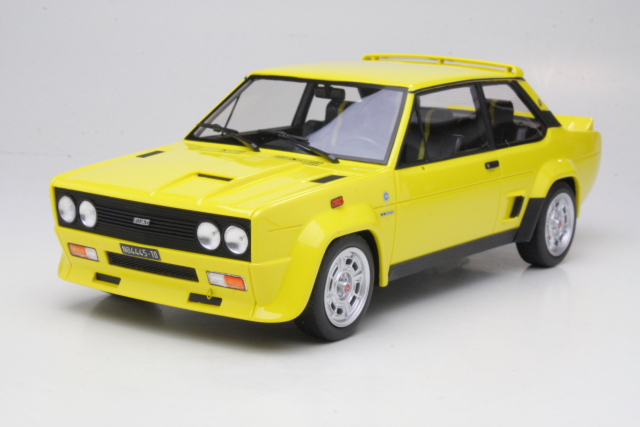 Fiat 131 Abarth Stradale 1976, keltainen - Sulje napsauttamalla kuva