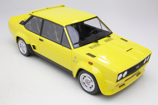 Fiat 131 Abarth Stradale 1976, keltainen - Sulje napsauttamalla kuva