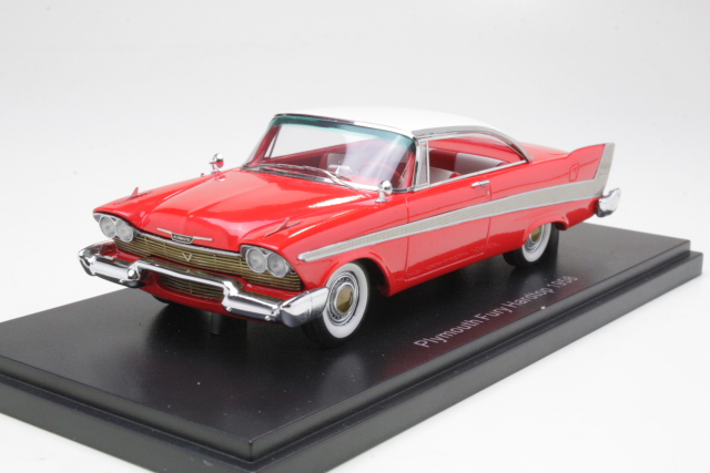 Plymouth Fury Hardtop 1958, red/white - Click Image to Close