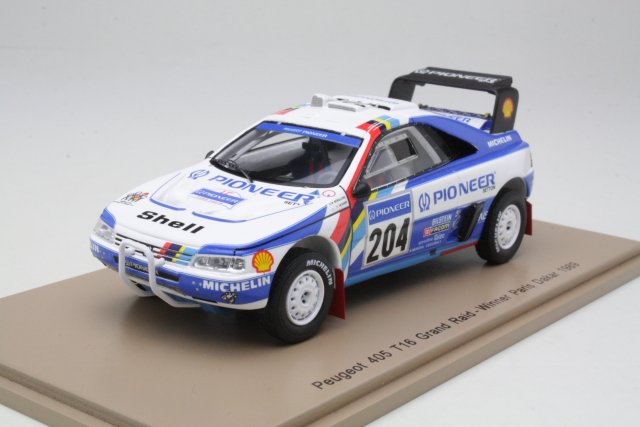 Peugeot 405 T16, 1st. Dakar 1989, A.Vatanen, no.204 - Click Image to Close