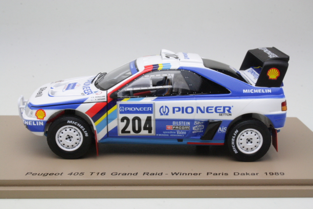 Peugeot 405 T16, 1st. Dakar 1989, A.Vatanen, no.204