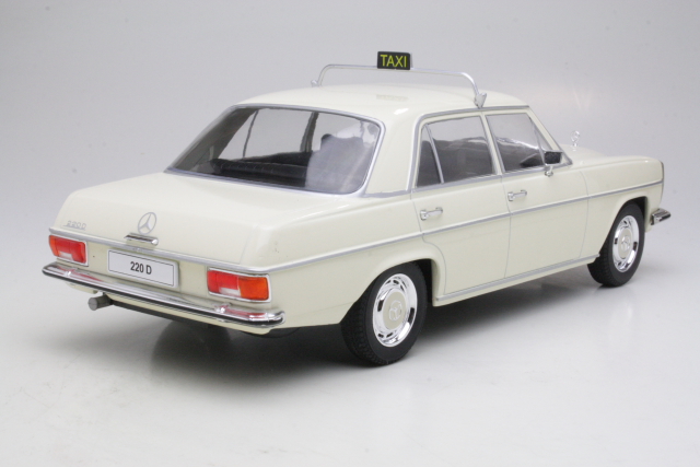 Mercedes 220D (W115) 1973, beige "Taxi" - Sulje napsauttamalla kuva