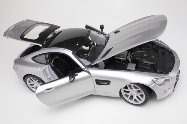 Mercedes AMG GT, silver - Click Image to Close