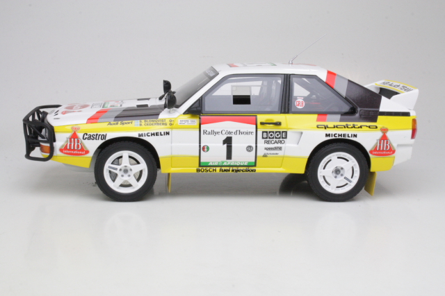 Audi Sport Quattro E2, Cote d'Ivoire 1984, S.Blomqvist, no.1 - Sulje napsauttamalla kuva