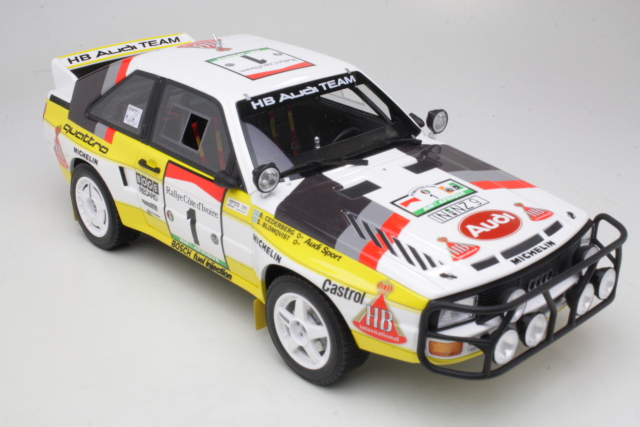 Audi Sport Quattro E2, Cote d'Ivoire 1984, S.Blomqvist, no.1 - Sulje napsauttamalla kuva