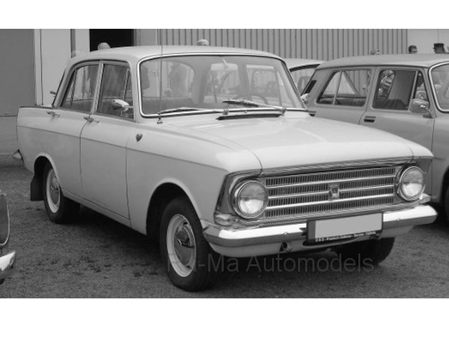 Moskvitch 408 1964, vaaleanharmaa