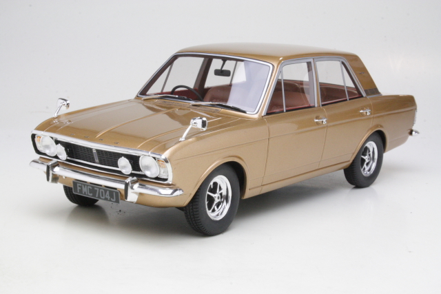 Ford Cortina Mk2 1600E 1970, kulta - Sulje napsauttamalla kuva