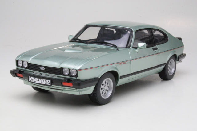 Ford Capri Mk3 2.8 Injection 1982, vihreä - Sulje napsauttamalla kuva