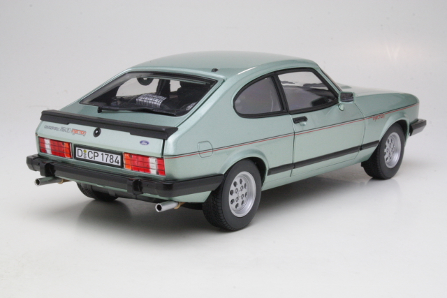 Ford Capri Mk3 2.8 Injection 1982, green - Click Image to Close