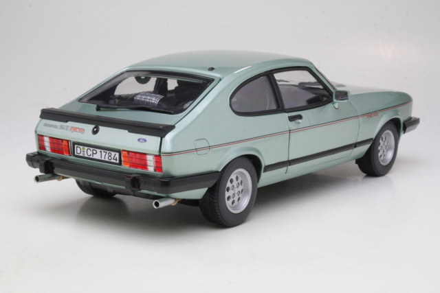 Ford Capri Mk3 2.8 Injection 1982, vihreä - Sulje napsauttamalla kuva