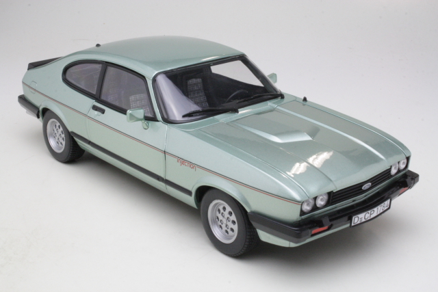 Ford Capri Mk3 2.8 Injection 1982, vihreä - Sulje napsauttamalla kuva