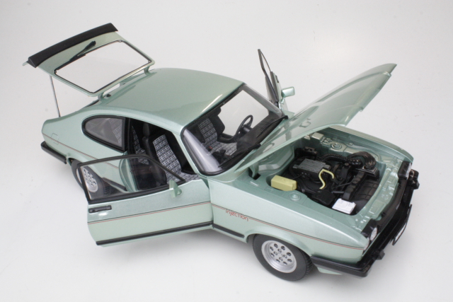 Ford Capri Mk3 2.8 Injection 1982, green - Click Image to Close