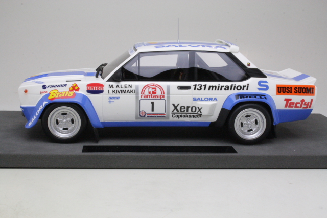 Fiat 131 Abarth, 1st. Finland 1980, M.Alen, no.1 - Sulje napsauttamalla kuva