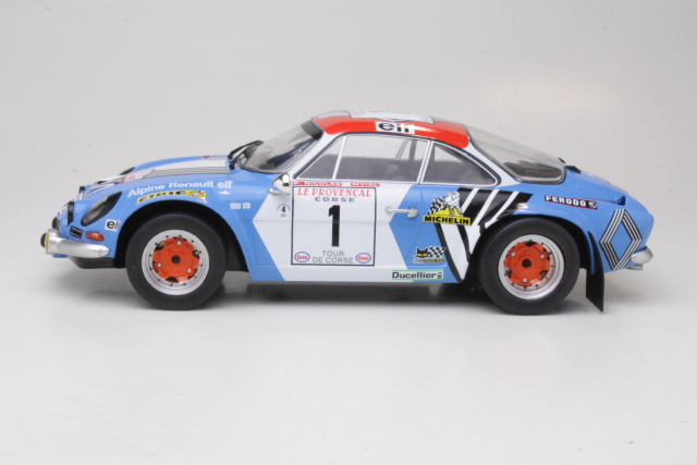 Alpine Renault A110 1800S, Tour de Corse 1973, J-P.Nicolas, no.1 - Sulje napsauttamalla kuva