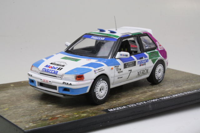 Mazda 323 GT-X, Finland 1991, H.Mikkola, no.7