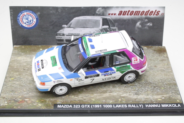 Mazda 323 GT-X, Finland 1991, H.Mikkola, no.7