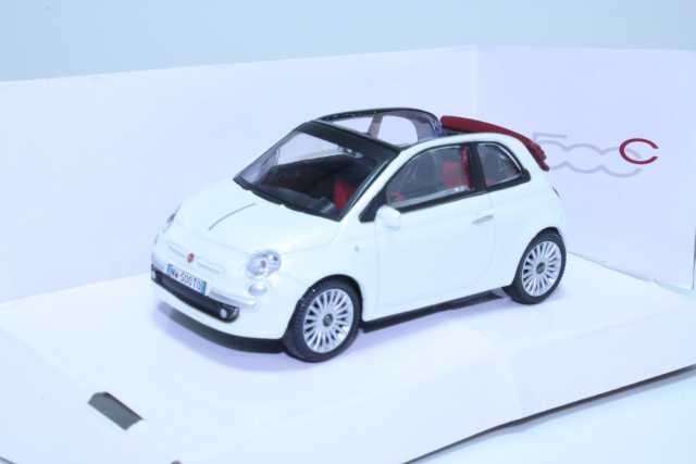 Fiat 500C Cabriolet 2009, white