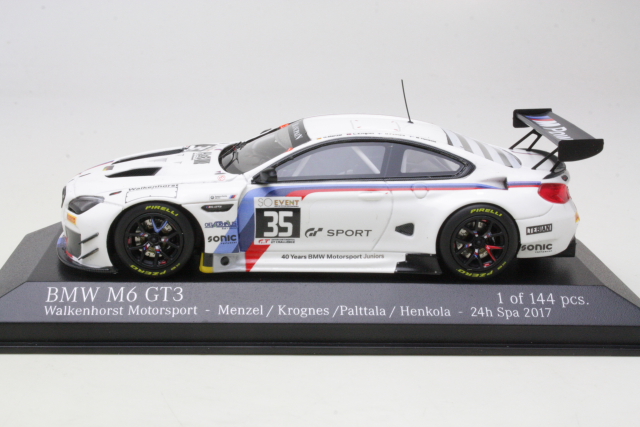 BMW M6 GT3, 24h Spa 2017, Palttala/Henkola/Menzel/Krognes