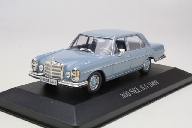 Mercedes 300SEL (w109) 1968, sininen - Sulje napsauttamalla kuva