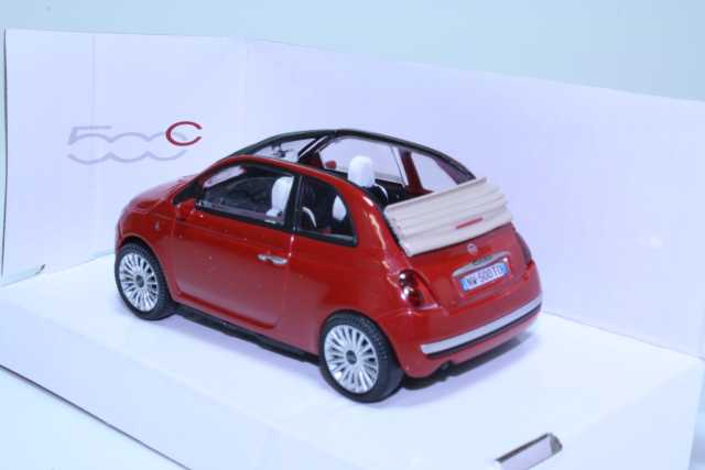 Fiat 500C Cabriolet 2009, red