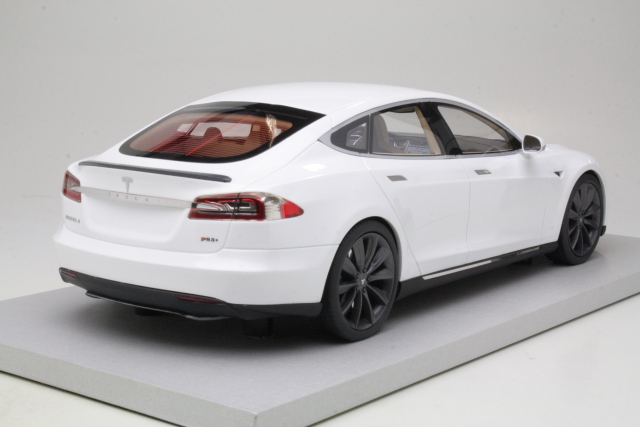 Tesla Model S 2012, valkoinen - Sulje napsauttamalla kuva