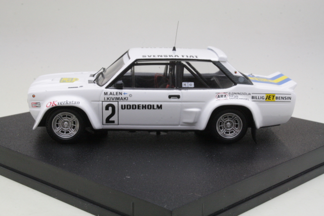 Fiat 131 Abarth, 4th. Sweden 1979, M.Alen, no.2 - Sulje napsauttamalla kuva