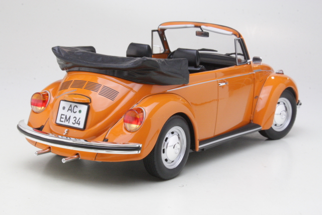 VW Kupla 1303 Cabriolet 1972, oranssi - Sulje napsauttamalla kuva