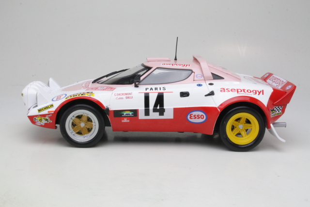 Lancia Stratos Gr.4, MonteCarlo 1977, Dacremont/Galli, no.14 - Sulje napsauttamalla kuva