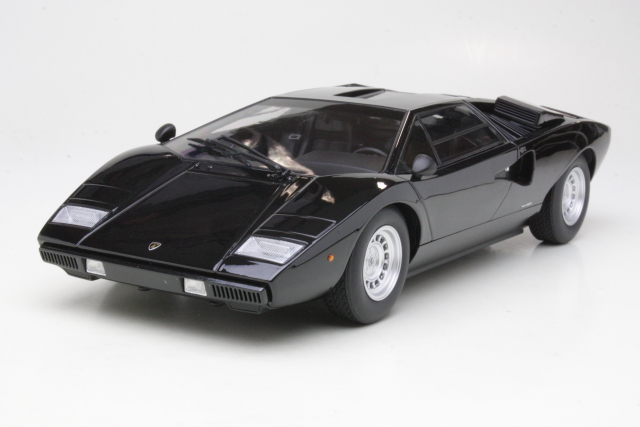 Lamborghini Countach LP400 1974, musta - Sulje napsauttamalla kuva