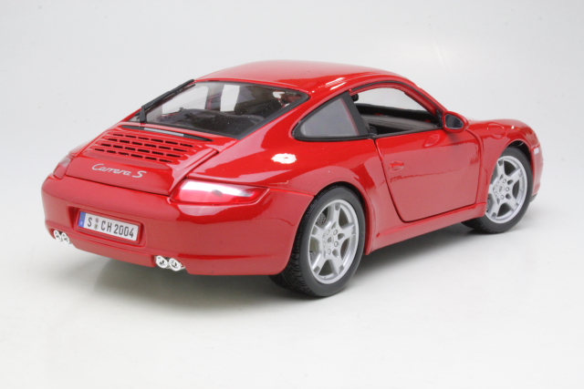 Porsche 911 (997) Carrera S Coupe 2005, punainen - Sulje napsauttamalla kuva