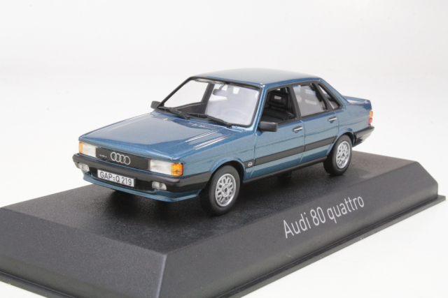 Audi 80 Quattro 1985, sininen - Sulje napsauttamalla kuva