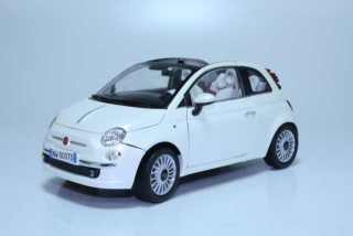 Fiat 500C Cabriolet 2009, white 1:18