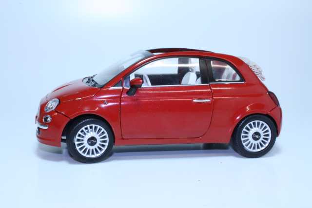 Fiat 500C Cabriolet 2009, punainen 1:18