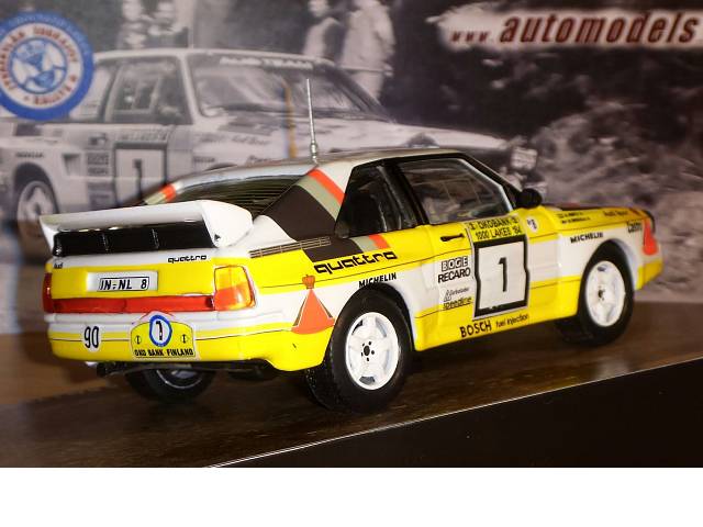 Audi Sport Quattro, Finland 1984, H.Mikkola, no.1 - Sulje napsauttamalla kuva