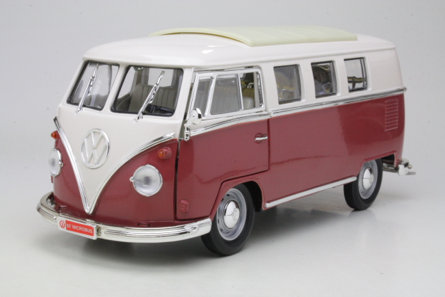 VW T1 Bus 1962, red/white