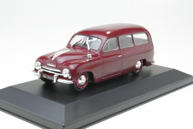 Skoda 1201 Station Wagon 1954, tummanpunainen