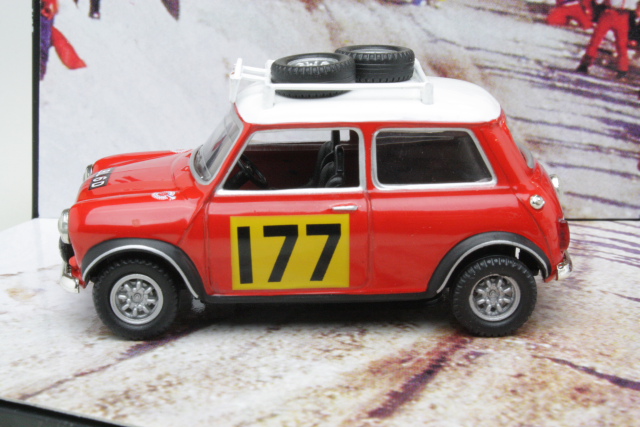 Mini Cooper S1275, 1st. Monte Carlo 1967, R.Aaltonen, no.177