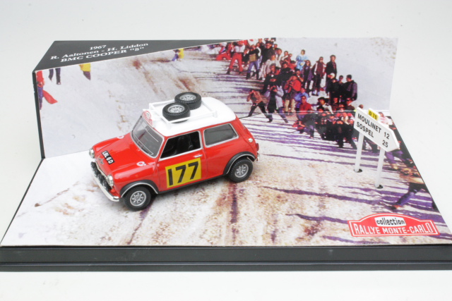 Mini Cooper S1275, 1st. Monte Carlo 1967, R.Aaltonen, no.177