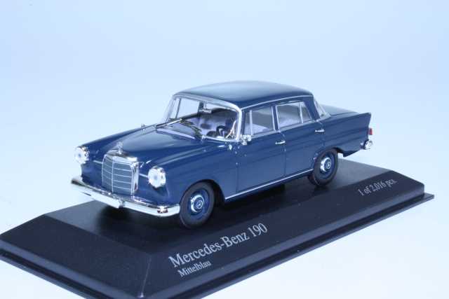 Mercedes 190 (w110) 1961, sininen - Sulje napsauttamalla kuva