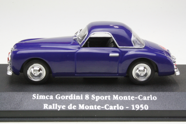Renault Simca Gordini 8 Sport, Monte Carlo 1950, J.Carson, no.22 - Sulje napsauttamalla kuva
