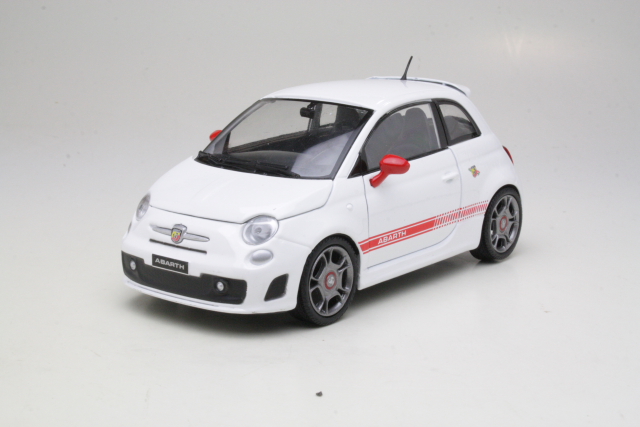 Fiat 500 Abarth, valkoinen - Sulje napsauttamalla kuva